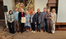 Vorstand und Geehrte (von links): Claudia Hasel, Georg Hofmann, Irmgard Michel, Kerstin Haug-Zademack, Ortrud Henninger, Frank Mischek, Alexander Horn, Irmgard Wernher-Lippert und Andrea Dreher